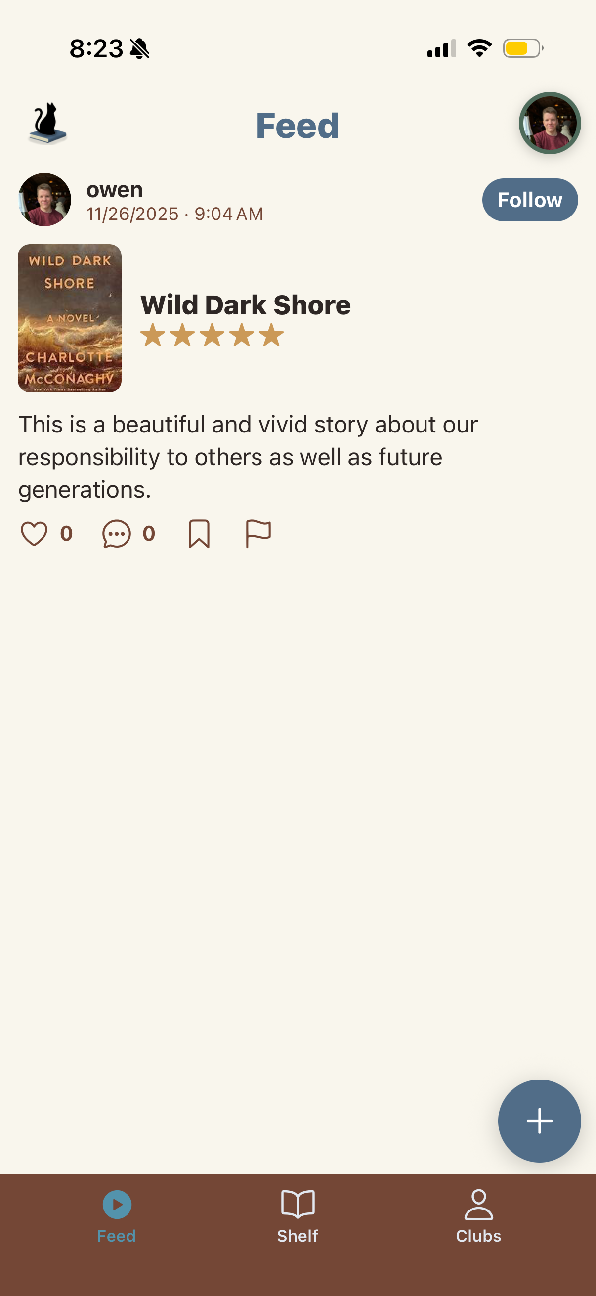 Tales reader feed